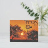 Beauful Texas Sunset Briefkaart (Staand voorkant)
