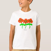 Beauful Tiger Lilies Boys White Basic T Shirt (Voorkant)