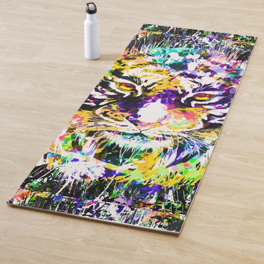 Beauful Tiger Yoga Mat | Kleurrijke tijger (In situ)