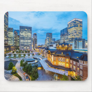 Beauful Tokyo City Skyline op station Muismat