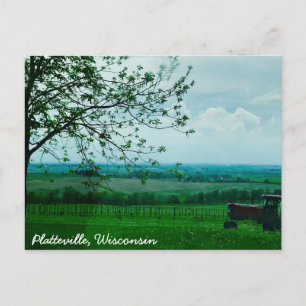 Beauful Tractor Platteville, Briefkaart van Wiscon