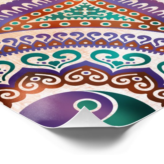 Beauful Translucent Yin yang-symbool pastel Perfect Poster (Hoek)