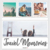 Beauful Travel Photo Collage Sticker (Vel)
