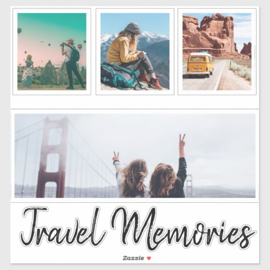 Beauful Travel Photo Collage Sticker (Vel)