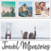 Beauful Travel Photo Collage Sticker (Voorkant)