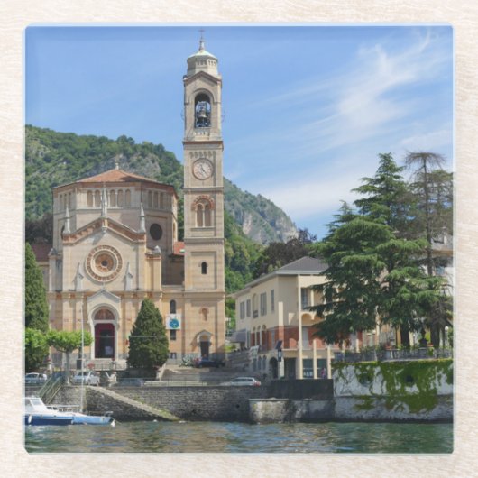 Beauful Tremezzo Lake Como Italië Glazen Onderzetter (Voorkant)
