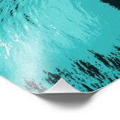 Beauful Turquoise Blue Fox Foto Afdruk (Hoek)