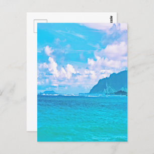 Beauful Turquoise Ocean Waves Briefkaart