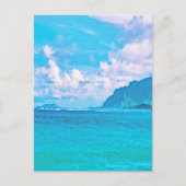 Beauful Turquoise Ocean Waves Briefkaart (Voorkant)