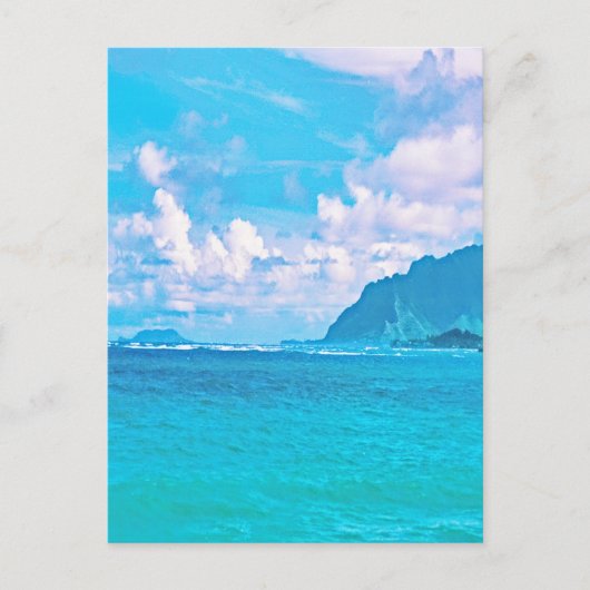 Beauful Turquoise Ocean Waves Briefkaart (Voorkant)