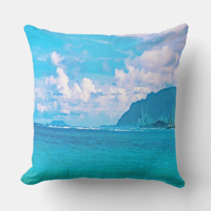 Beauful Turquoise Ocean Waves Kussen