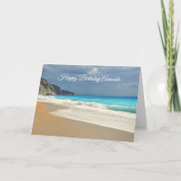 Beauful Turquoise Zee Tropical Photo Birthday