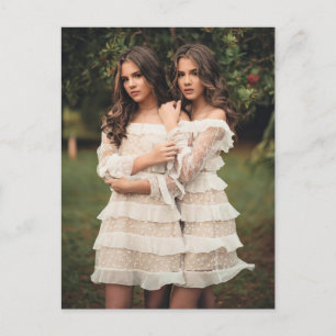 Beauful Twins-foto Briefkaart