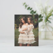 Beauful Twins-foto Briefkaart (Staand voorkant)