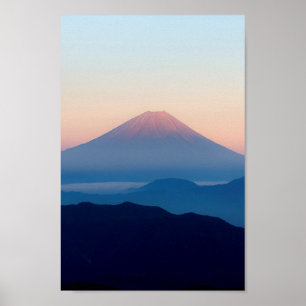 Beauful uitzicht Mt. Fuji, Japan, Sunrise Poster