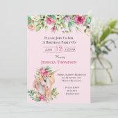 Beauful Unicorn Birthday Kaart (Staand voorkant)