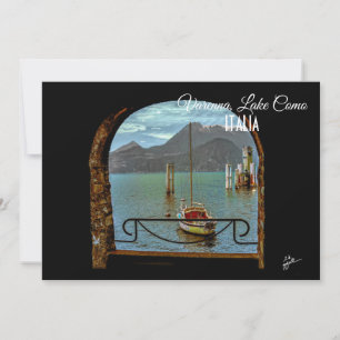 Beauful Varenna Italy Boat Photo Briefkaart