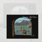 Beauful Varenna Italy Boat Photography Briefkaart (Voorkant / Achterkant)