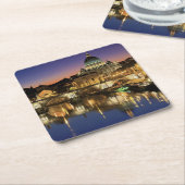 Beauful Vaticaanstad Rome Italië Kartonnen Onderzetters (Schuin)