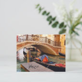 Beauful Venice Italy Canal Travel Briefkaart (Staand voorkant)