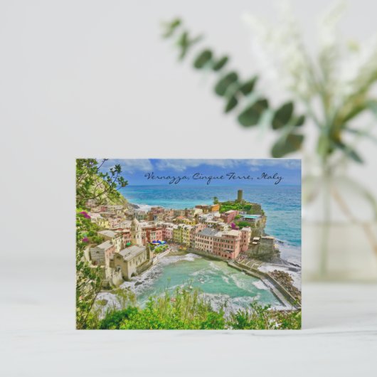 Beauful Vernazza, Briefkaart van Italië (Staand voorkant)