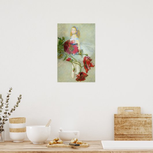 Beauful Victoriaans Motif/Renoir Ballerina Poster (Keuken)