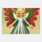 Beauful Vintage-kerstanie-lospagina Inpakpapier Vel (Voorkant 2)