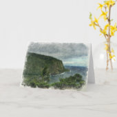 Beauful Waipio Valley Kaart (Gele Bloem)