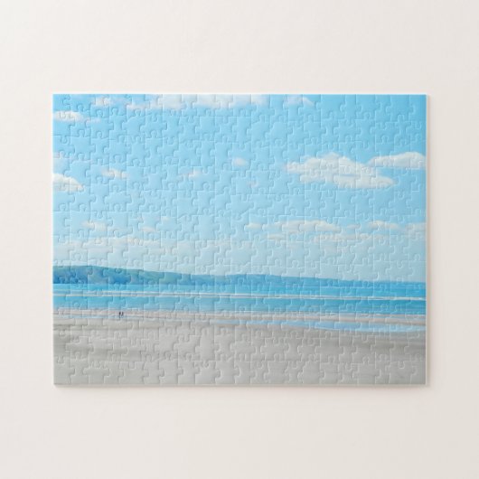 Beauful Wales Zee Beach Landscape Aberdovey Legpuzzel (Horizontaal)