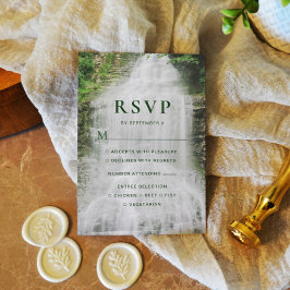 Beauful Waterfall Wedding RSVP