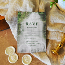 Beauful Waterfall Wedding RSVP