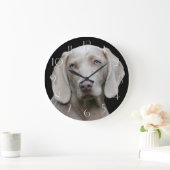 Beauful Weimaraner Hunting Dog Grote Klok (Huis)