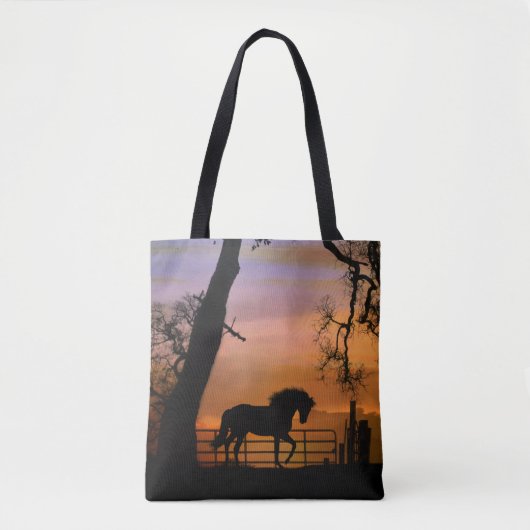 Beauful Whimsical Horse Bag Tote Bag (Voorkant)