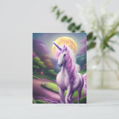 Beauful Whimsical Unicorn Horse Briefkaart (Staand voorkant)