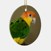 Beauful White Bellied Caique Parrot Posing Keramisch Ornament (Rechts)