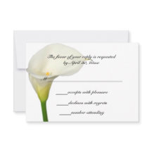 Beauful White Calla Lily Wedding
