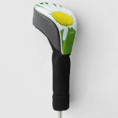 Beauful White Daisy Personalized Golfheadcover (Schuin)