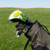 Beauful White Daisy Personalized Golfheadcover (Insitu)