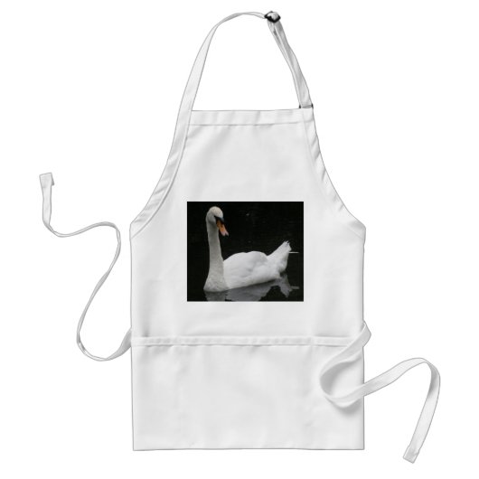 Beauful White Swan Apron Standaard Schort (Voorkant)