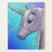 Beauful White Unicorn Personalized Planner (Achterkant)