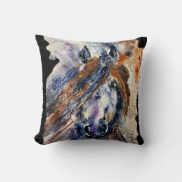 Beauful Wild Appaloosa Horse Art Pillow Kussen