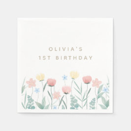 Beauful Wildflower Bouquet Birthday Servet