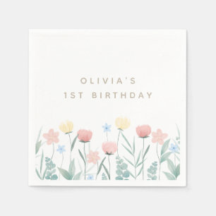 Beauful Wildflower Bouquet Birthday Servet