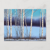 Beauful Winter Birch Briefkaart (Voorkant)