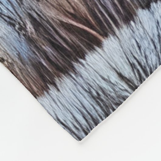 Beauful Winter Birch Fleece Deken (Hoek)