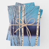 Beauful Winter Birch Inpakpapier Vel (In situ)