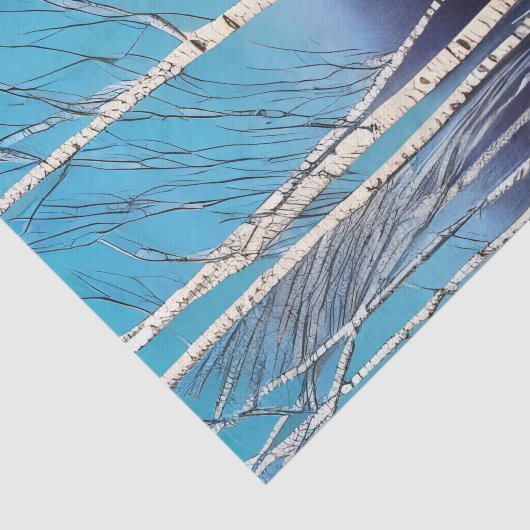 Beauful Winter Birch Tissuepapier (Detail)