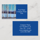 Beauful Winter Birch Visitekaartje (Voorkant / Achterkant)