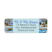 Beauful Winter Countryside Label (Voorkant)