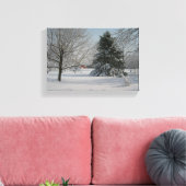 Beauful Winter Scene Canvas Afdruk (Insitu (Woonkamer))